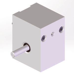 réducteur à vis sans fin / à renvoi d'angle / mono-étagé / en aluminium