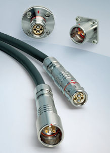 connecteur hybride / fibre optique / SMP / push-pull