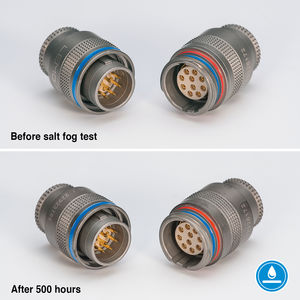 connecteur RF / DIN / en aluminium / avec revêtement résistant à la corrosion
