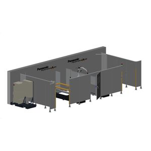 cellule robotisée de soudage à l'arc / pour centre d'usinage