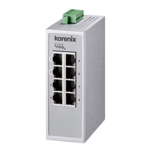 commutateur Ethernet administrable / 8 ports / de niveau 2 / sur rail DIN