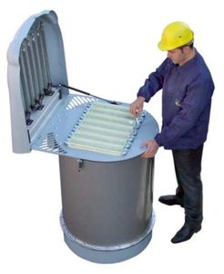 filtre à air / multi-poches / à air comprimé / pour silo