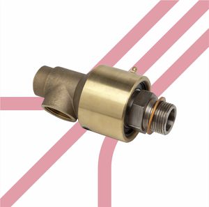 raccord tournant pour eau / pour air / pour huile / 2 passages