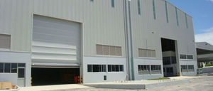 porte à enroulement / de hangar / industrielle / grande dimension
