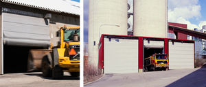 porte à enroulement / de hangar / industrielle / grande dimension