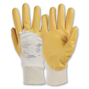 gants de manutention / anticoupure / en nitrile / en coton