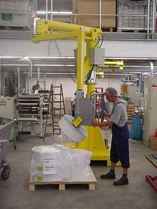 manipulateur pneumatique / avec prise / pour pantographe / sur pied