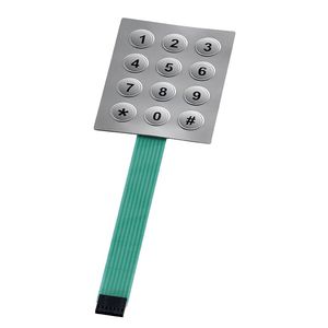 clavier numérique 12 touches / encastrable / en métal / IP65