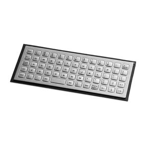 clavier encastrable / 64 touches / sans dispositif de pointage / en acier inoxydable