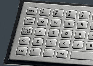 clavier encastrable / à touches mécaniques / sans dispositif de pointage / sur mesure