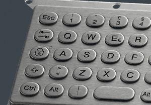 clavier encastrable / à touches mécaniques / sans dispositif de pointage / sur mesure