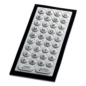clavier encastrable / 38 touches / sans dispositif de pointage / en acier inoxydable