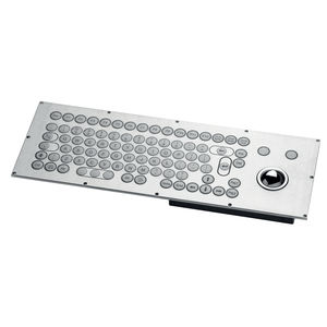 clavier encastrable / 85 touches / avec trackball / USB