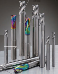 fraise à rayon / monobloc / pour cuivre / pour alliage d'aluminium