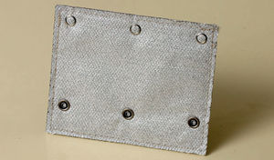 gaine de protection thermique / plate / de câbles électriques / en fibre de verre