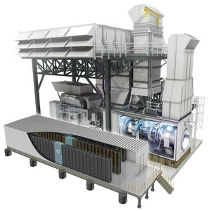 unité de cogénération hybride / alimentée par batterie / à gaz