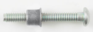 boulon de serrage / à tête bombée / en acier / à large prise