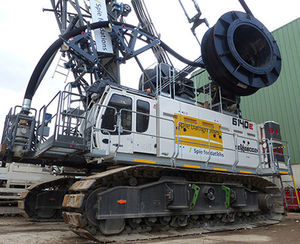 grue sur chenilles / à flèche / pour chantier / hydraulique