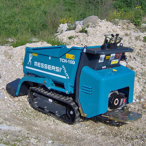 mini-dumper sur chenilles / diesel / à benne élévatrice / autochargeant