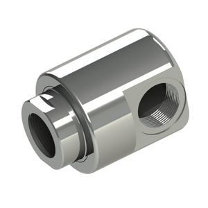raccord à visser / droit / hydraulique / librement orientable