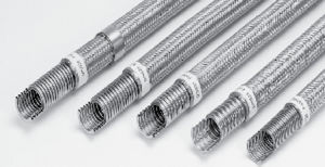 tuyau flexible en acier inoxydable / en PTFE / annelé / tressé