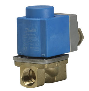 électrovanne à commande assistée / 2/2 voies / en laiton / basse pression