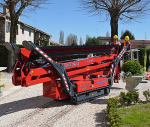 nacelle araignée sur chenilles / pour usage intérieur et extérieur / compacte / électrique