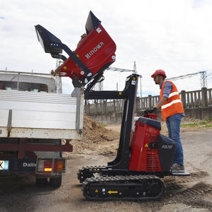 mini-dumper à chenilles / diesel / à essence / à déchargement frontal