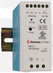 alimentation électrique AC/DC / à sortie simple / sur rail DIN / avec protection contre les courts-circuits