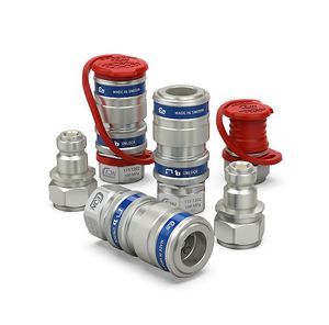 raccord rapide / droit / hydraulique / en aluminium