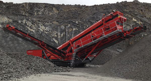 crible mobile / pour pellets / pour mine / incliné
