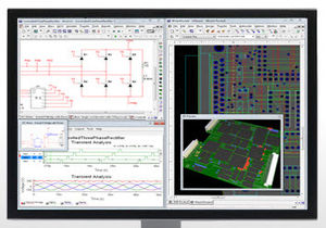 logiciel de conception / de simulation de circuit électronique / de circuit imprimé / de process