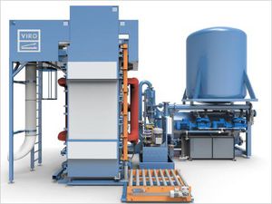 machine de moulage de mousse plastique / pour polystyrène expansé / de blocs PSE