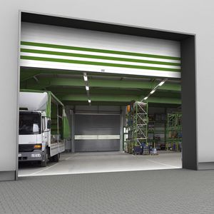 porte à enroulement / pour l'extérieur / de hangar / industrielle