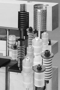 ressort de compression / cylindrique / en élastomère / DIN ISO 10069-1