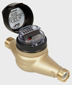 compteur volumétrique / à cadran sec / à turbine jet multiple / d'eau
