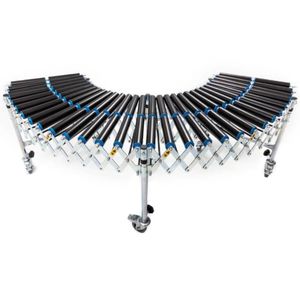 convoyeur à rouleaux / mobile / à hauteur réglable / compact
