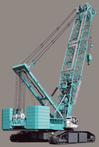 grue sur chenilles / treillis / pour chantier / hydraulique