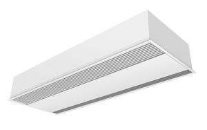 rideau d'air horizontal / à encastrer / avec chauffage électrique / avec chauffage à l'eau