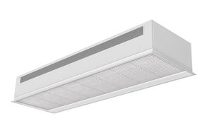 rideau d'air horizontal / à encastrer / avec chauffage électrique / avec chauffage à l'eau