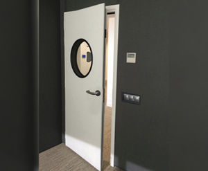 portes battantes / en métal / pour l'intérieur / pour salles de contrôle