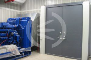 porte battante / en métal / industrielle / pour l'intérieur