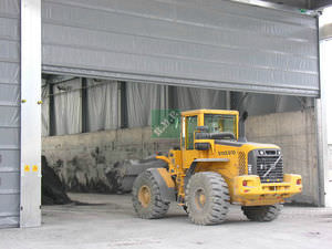 porte à empilement / en acier galvanisé / de hangar / industrielle