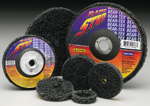 disque abrasif en fibres synthétiques / pour finition / pour métal / non-tissé