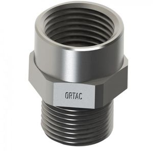 adaptateur fileté / en laiton nickelé / en inox / antidéflagrant
