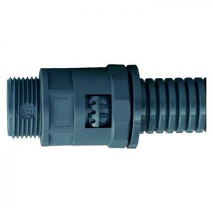 raccord à visser / droit / hydraulique / en plastique