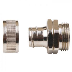 raccord fileté / droit / hydraulique / en laiton nickelé