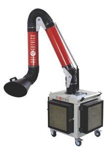 aspirateur de fumée de soudage / à filtre / avec bras d'aspiration / mobile