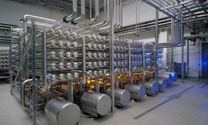 installation de nano-filtration à membrane / pour produits laitiers / de lactosérum