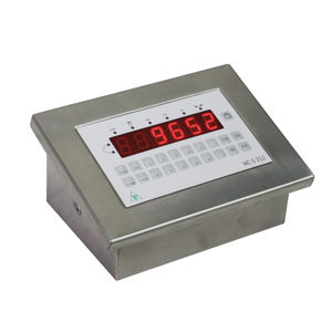 indicateur/transmetteur de pesage affichage à LED / encastrable / IP67 / étanche